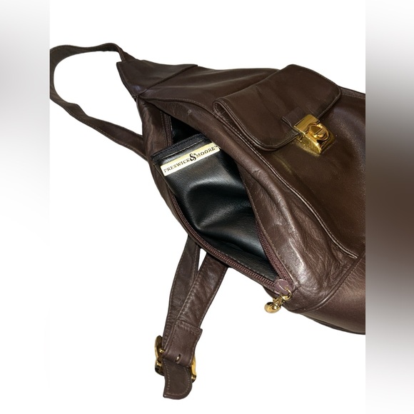 Preswick & Moore brown sling bag - Picture 2 of 4